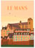 Affiche ville Le Mans 2 | A3 : 29,7x42cm