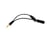 Muvit Adaptateur et Répartiteur Audio 2x Jack 3,5 Mm Connecteurs Plaqués Or Noir