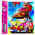 Diamond Painting Broderie Diamant LUMINLIFE 40x50cm, 100% strass, diamants ronds - Combi fleurs