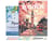 Peinture par Numéro Figured'Art avec Cadre - Affiche de voyage Londres en fleurs - Kit de Loisir Créatif DIY Numéro d'Art Complet - 40x50cm toile tendue sur châssis