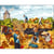LUC - Canevas antique La moisson Mimo Verdé 65x80cm