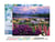Peinture par Numéro Figured'Art avec Cadre - Fleurs et Lac au pied de la Montagne - Loisir Créatif Numéro d'Art - 40x50cm toile tendue sur châssis