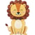 Ballon Aluminium Hélium Géant Jungle - Lion 79 cm