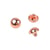 Lot de 6 boutons boule à queue 10mm rose gold