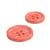 Lot de 3 boutons écorces de riz rouge