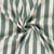 Tissu Double gaze de Coton Jules rayures Vert sur fond Ecru