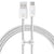 Baseus Câble USB / USB-C 1m 100W Charge et Transfert Fast Charging en Nylon Tressé Blanc
