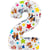 Ballon Aluminium Hélium Pat Patrouille - Géant Chiffre 2 - 71 cm