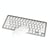 Clavier Pour Tablette Ultra-Mince Sans Fil Avec Souris Bluetooth Argentée YONIS