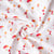 Tissu Double gaze de Coton Hope bouquets tulipes sur fond Blanc