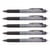 Lot de 5 stylos roller rétractables Frixion Ball Clicker 0,50 mm Pilot - Noir