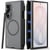 Coque magnétique Nillkin pour Samsung Galaxy Z Fold 8 Ultra avec support stylet, noir transparent compatible MagSafe