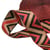 Sangle ethnique 38mm rouge/multicolore au mètre