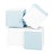 Lot cubes XXL mousse 4 pcs blanc, bleu