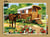 Canevas antique La roulotte 45x60cm