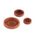 Lot de 3 boutons corozo 4 trous Marron Havane