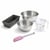 Set pâtisserie avec mini moule à cake 20 cm, 2 bols à mixer, verre mesureur et spatule Zenker