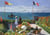 Puzzle 500 pièces - 2 Puzzles - L'Art de Monet : Terrasse à Sainte-Adresse, 1867 - Coquelicot, 1873 - Grafika