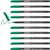 Feutre de coloriage pointe fine 1 mm - EDDING - Vert fluorescent - Lot de 10