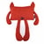 Coussin peluche Futfut le renard orange Les POP 40 × 26 cm - Maïlou Tradition