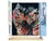 Peinture par Numéro Figured'Art - Couple de Zèbres colorés - Kit de Loisir Créatif DIY Numéro d'Art Complet - 40x50cm toile roulée + châssis en bois à monter
