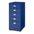 Caisson de bureau armoire meuble de rangement à roulettes avec 5 tiroirs