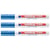 Lot de 3 marqueurs peinture permanents - EDDING - Pointe 2-4 mm - Bleu
