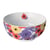 Bol blanc en porcelaine coquelicots multicolores