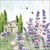 Lot de 4 serviettes en papier découpage collage 33 cm NATURE MAS LAVANDE ABEILLE N 107