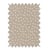 Coupons de tissu en coton à étoile beige 100x70cm