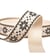Bobine 14,5m sangle fleurs ethnique 38mm beige/noir