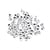 MégaCréa DIY - Perles lettres carrées noir blanc 0,6 cm 345 pièces