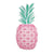 MégaCréa DIY - Maxi patch brodé Ananas 17,5 x 8 cm