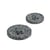 Lot de 6 boutons rond écorces de riz 4 trous bleu marine