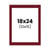 Passe-partout - Rouge - 18x24cm - Photo 10x15cm - Pour cadre - Encadrement