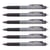 Lot de 6 Stylos roller rétractables Frixion Ball Clicker 0,50 mm Noir