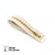 Fermeture éclair Z14 - laiton Non séparable 6mm - 20 cm