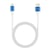 LinQ Câble USB vers USB C Fast Charge 3A Synchronisation Longueur 1.5m Bleu