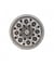 Carte de 2 boutons métal Fantaisies 23mm - Union Knopf Argent
