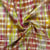 Tissu Lin Viscose Zélie quadrillage flou multicolore sur fond Ecru
