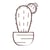 Graine Créative - Tampon en bois Cactus