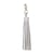 Pompon avec fermoir argent 9cm