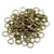 200 anneaux de jonction ouverts 6 mm métal bronze - création bijoux perles