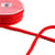 Cordon velours 8mm rouge hermès au mètre