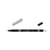 Lot de 6 feutres double pointe pinceau - TOMBOW - Gris chaud 2 - ABT Dual Brush Pen