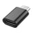 Blue Star Mini Adaptateur USB-C vers Micro-USB pour Charge et Synchronisation Noir