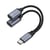 Blue Star Répartiteur USB-C Double Port avec Charge 25W et Audio DAC Noir