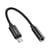 Maxlife Adaptateur Audio Jack 3.5mm Femelle vers Lightning Mâle Compact 13.5cm Noir
