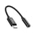 Maxlife Adaptateur Audio Jack 3.5mm Femelle vers USB-C Mâle Compact 13.5cm Noir