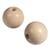 Boules en bois brut, percées, 40mm, forage 8 mm, 2pces